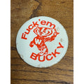 Vintage University of Wisconsin UW Badgers Football Bucky Humorous Pinback Pin Button