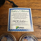 (2) 2010 Colorized Littleton John Paul II Catholic Pope Coins Capsules