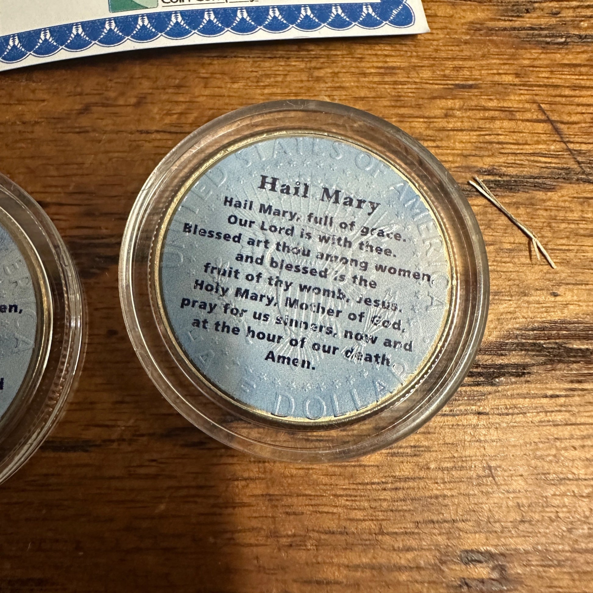 (2) 2010 Colorized Littleton John Paul II Catholic Pope Coins Capsules
