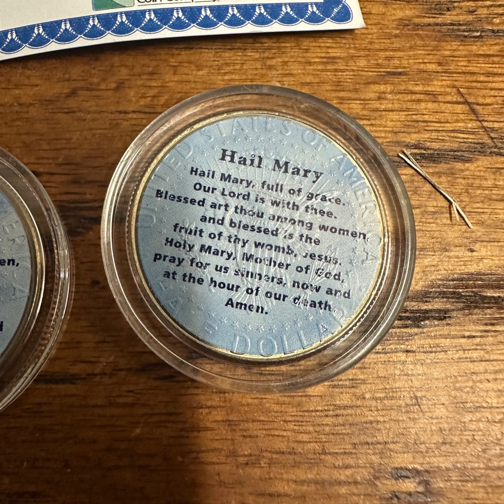 (2) 2010 Colorized Littleton John Paul II Catholic Pope Coins Capsules