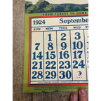 1920s Advertising Calendar Poster Fuller Goodman Farm Barn Dairy Scene