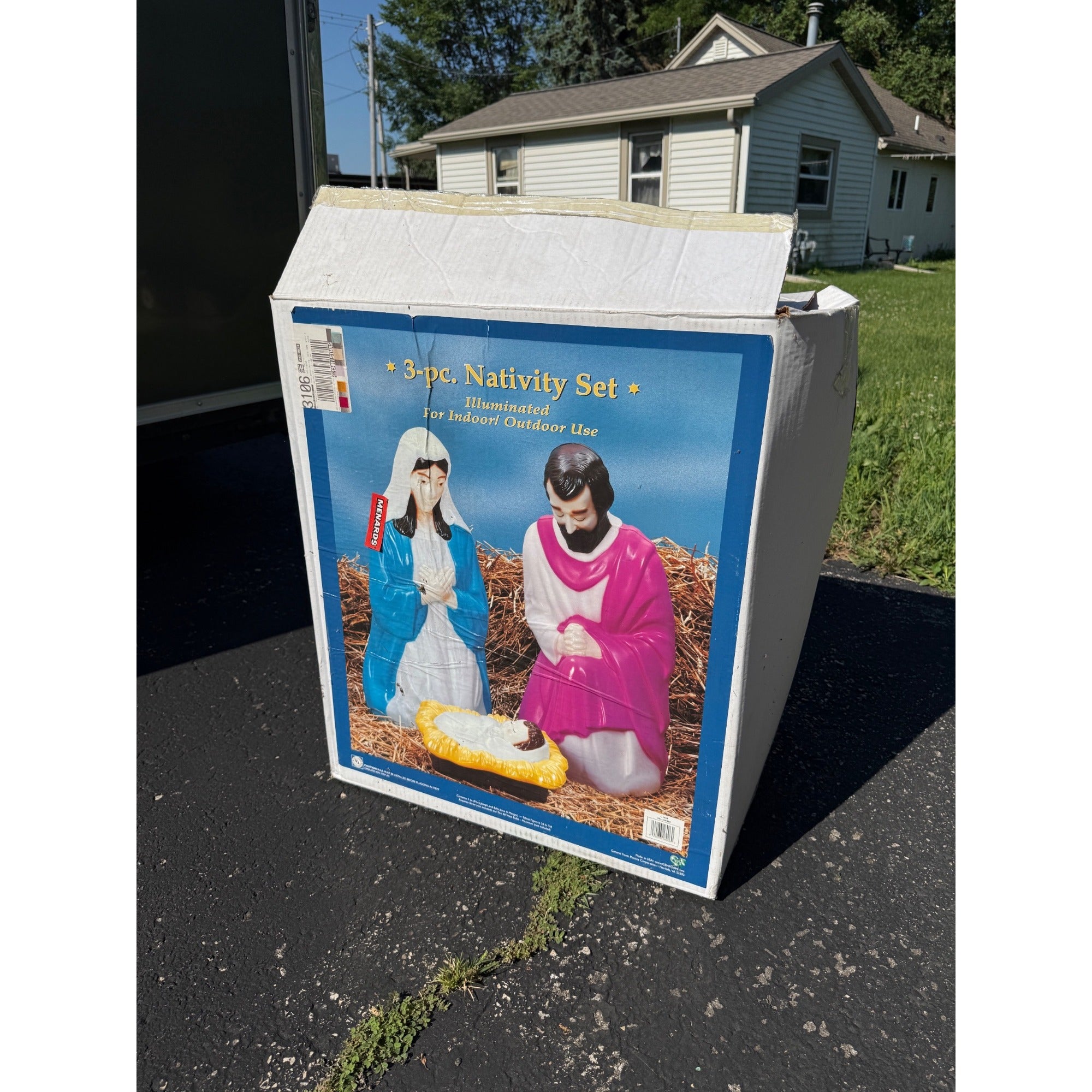 Estate Liquidation Special - Nativity Blow Mold Christmas Set