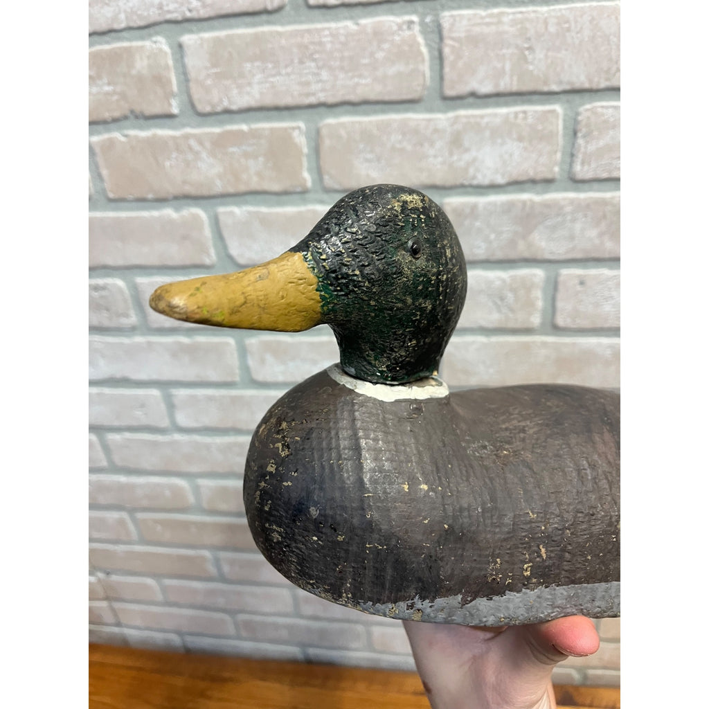 Vintage Rough Grade Animal Trap Co.? Duck Decoy Mallard Repainted