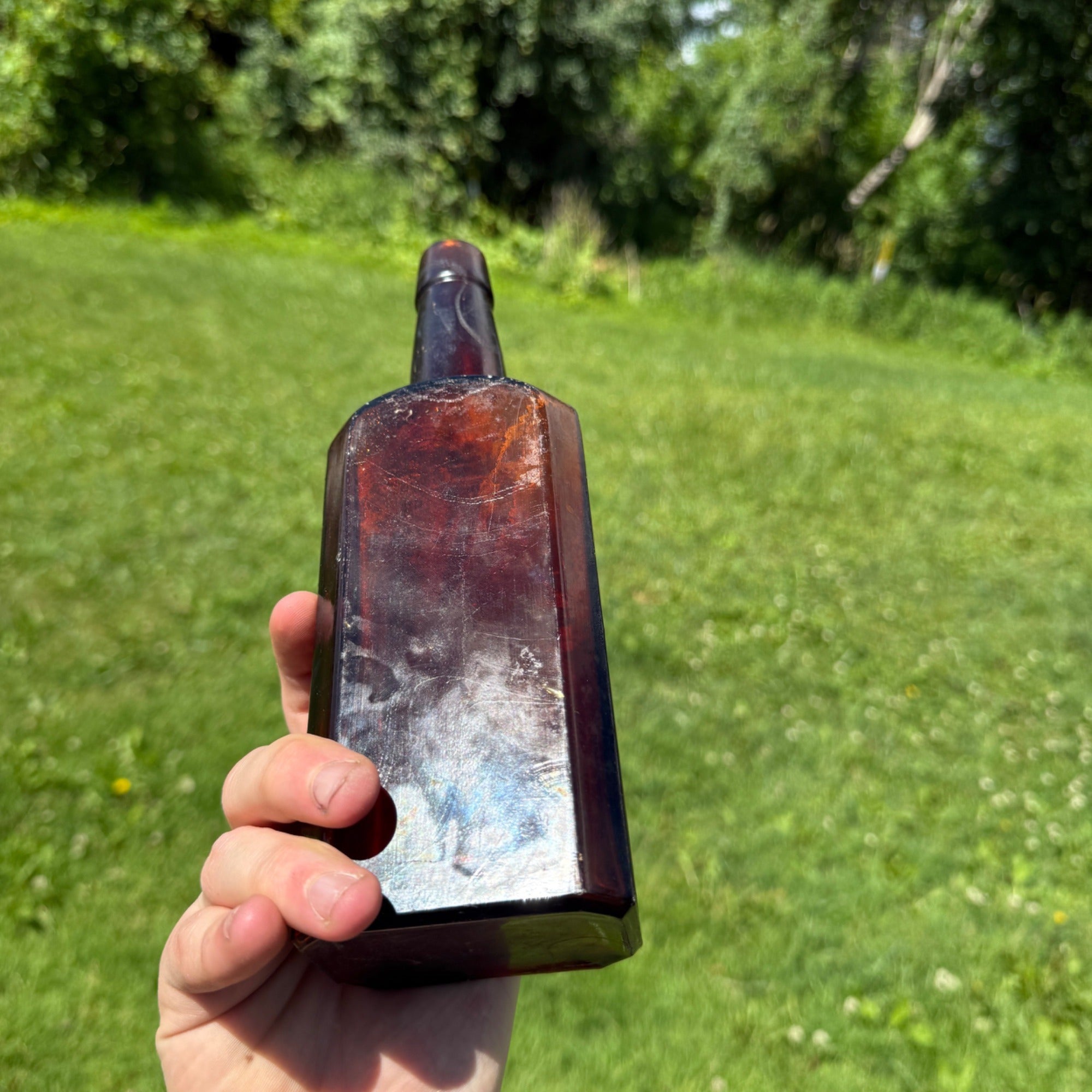 1890s Antique Amber Medicine Bottle Dr. Harter's Iron Tonic Quack Apothecary Medicine