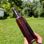 1890s Antique Amber Medicine Bottle Dr. Harter's Iron Tonic Quack Apothecary Medicine