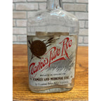Antique c1920s Clarke Bros & Co. Chicago Pure Rye Whiskey Flask Bottle w/ Labels