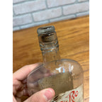 Antique c1920s Clarke Bros & Co. Chicago Pure Rye Whiskey Flask Bottle w/ Labels