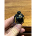 RARE Vintage 1920s Perfume Bottle - Sensation Delyna Paris - Glass Gold Paint