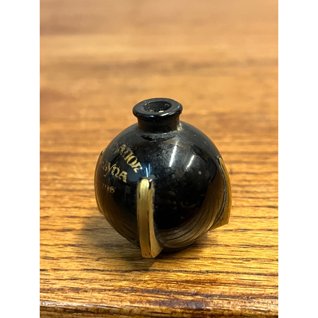 RARE Vintage 1920s Perfume Bottle - Sensation Delyna Paris - Glass Gold Paint