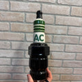 Vintage 1980s AC Delco Spark Plug Shape Empty Bottle Decanter