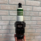 Vintage 1980s AC Delco Spark Plug Shape Empty Bottle Decanter
