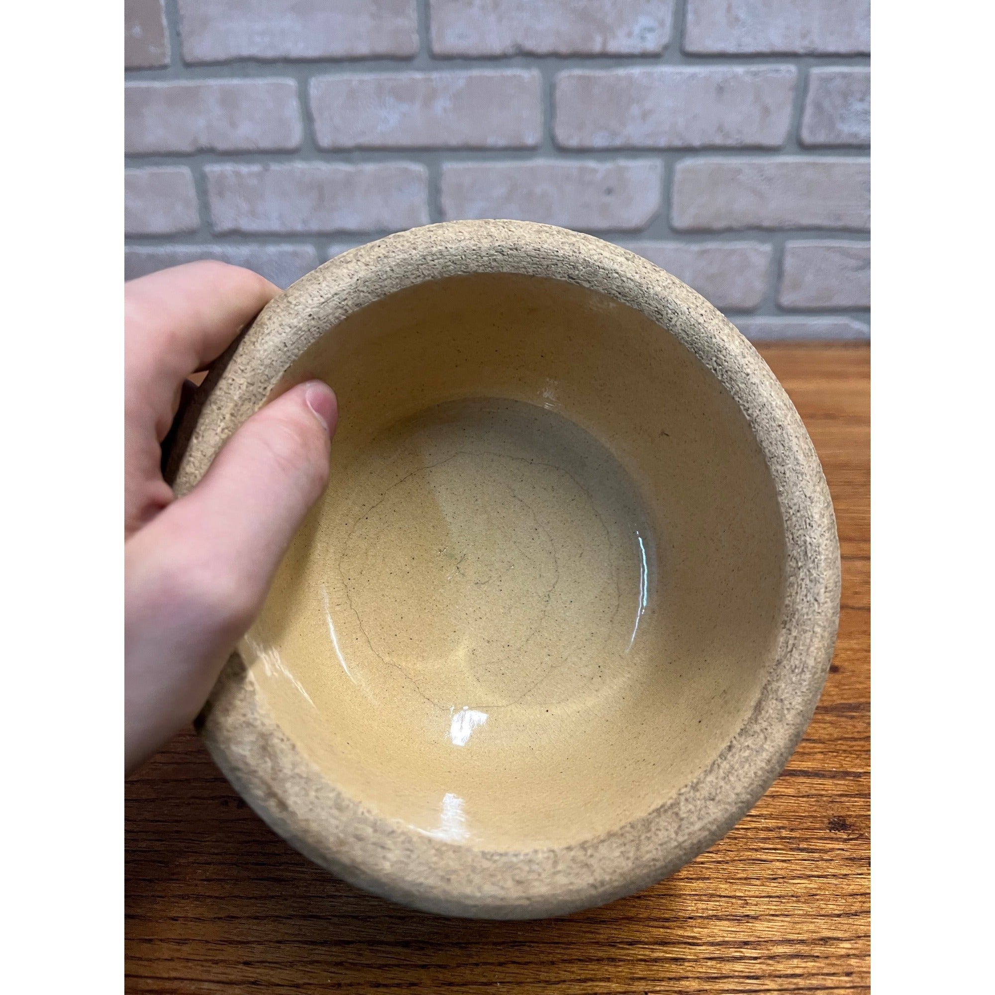 Vintage Robinson Ransbottom Pottery RRP Stoneware DOG Food Water Bowl Puppy