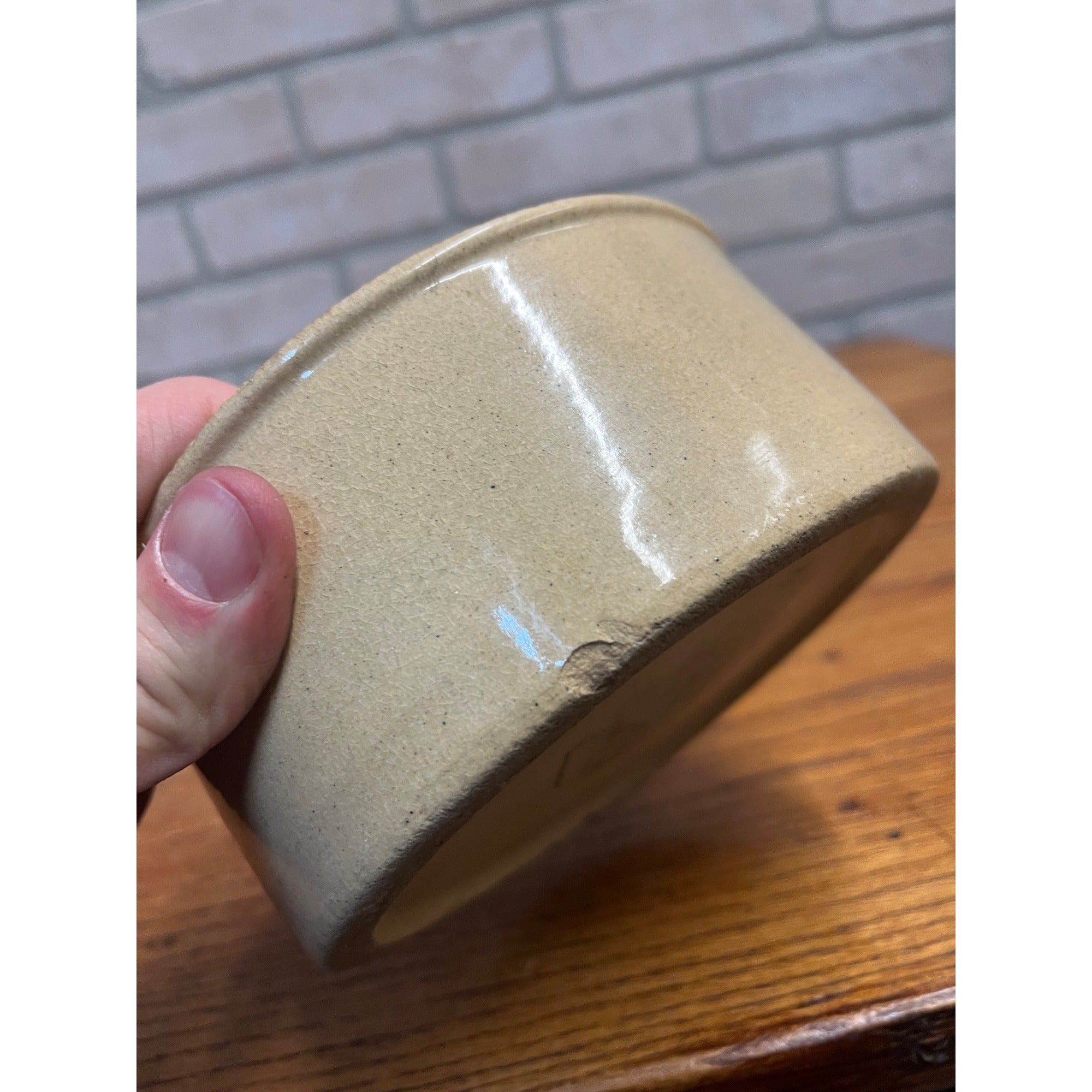 Vintage Robinson Ransbottom Pottery RRP Stoneware DOG Food Water Bowl Puppy