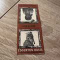 Vintage Edgerton Oasis Wisconsin Advertising Matchbook