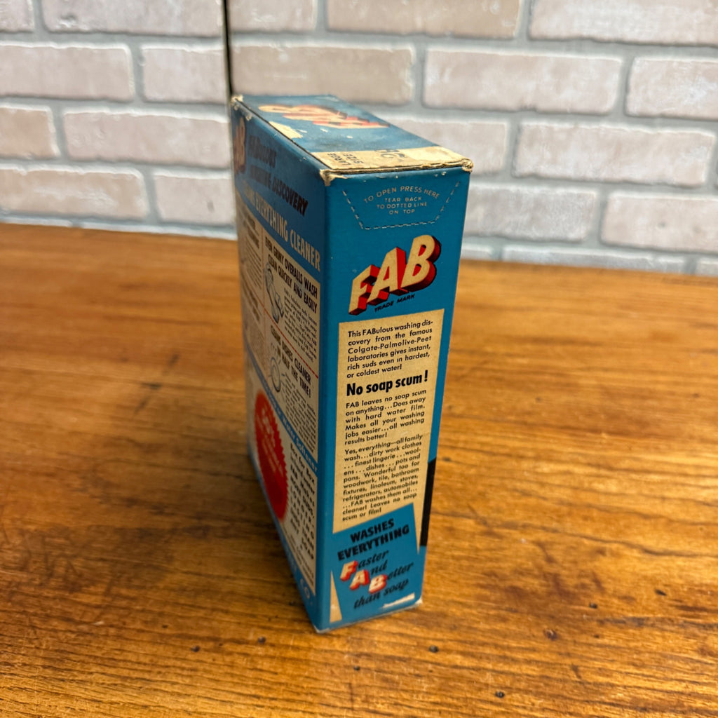 VTG FAB  Laundry Detergent Movie Prop MCM Decor