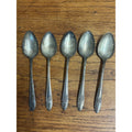 Oneida Community Queen Bess II Tudor Silver Plate Set (5) Soup Spoons 7"