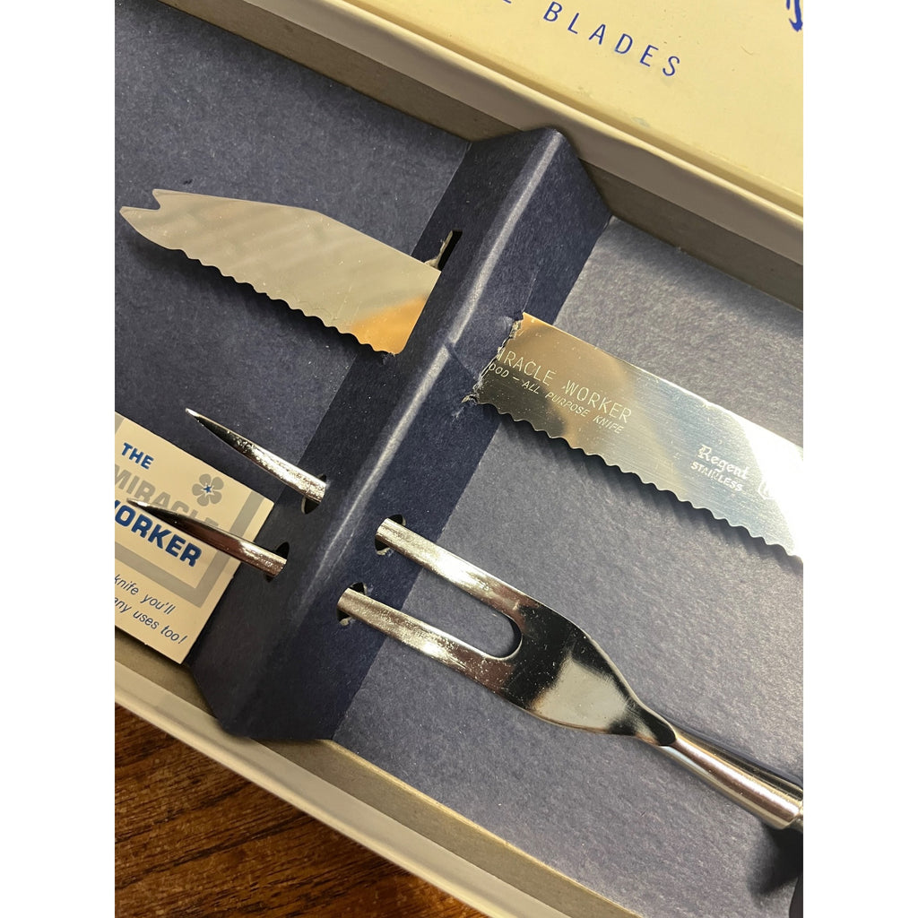 Vintage Regent Cutlery Carving Set The Miracle Worker Emdeko & Original Box