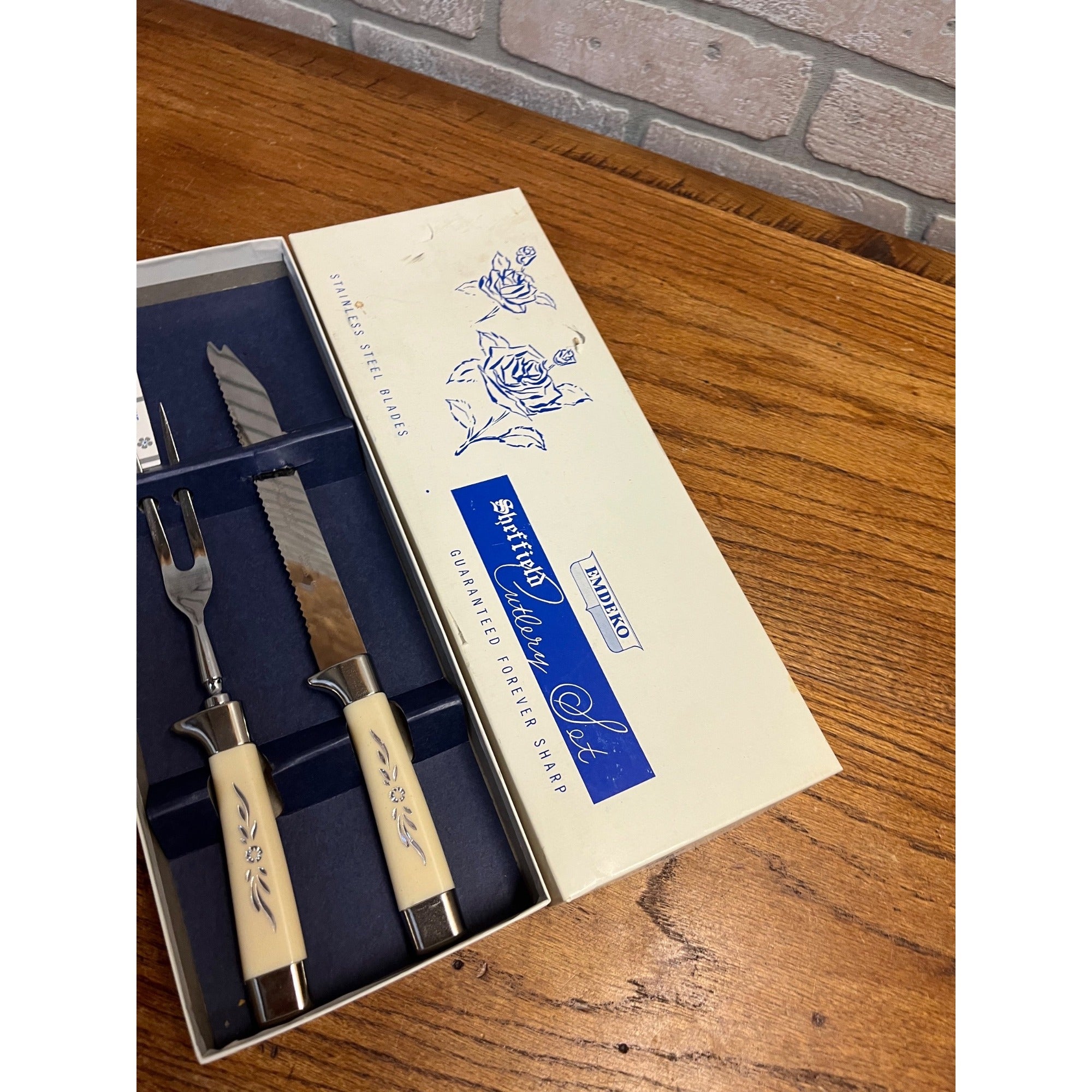 Vintage Regent Cutlery Carving Set The Miracle Worker Emdeko & Original Box