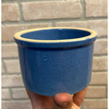 Red Wing Blue Primitive Stoneware 1lb Butter Crock / Farmhouse / Kitchen Decor