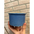 Red Wing Blue Primitive Stoneware 1lb Butter Crock / Farmhouse / Kitchen Decor