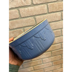 Red Wing Primitive Blue Cactus Pattern Bowl /Stoneware / Farmhouse / Kitchen Decor