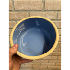 Red Wing Primitive Blue Cactus Pattern Bowl /Stoneware / Farmhouse / Kitchen Decor
