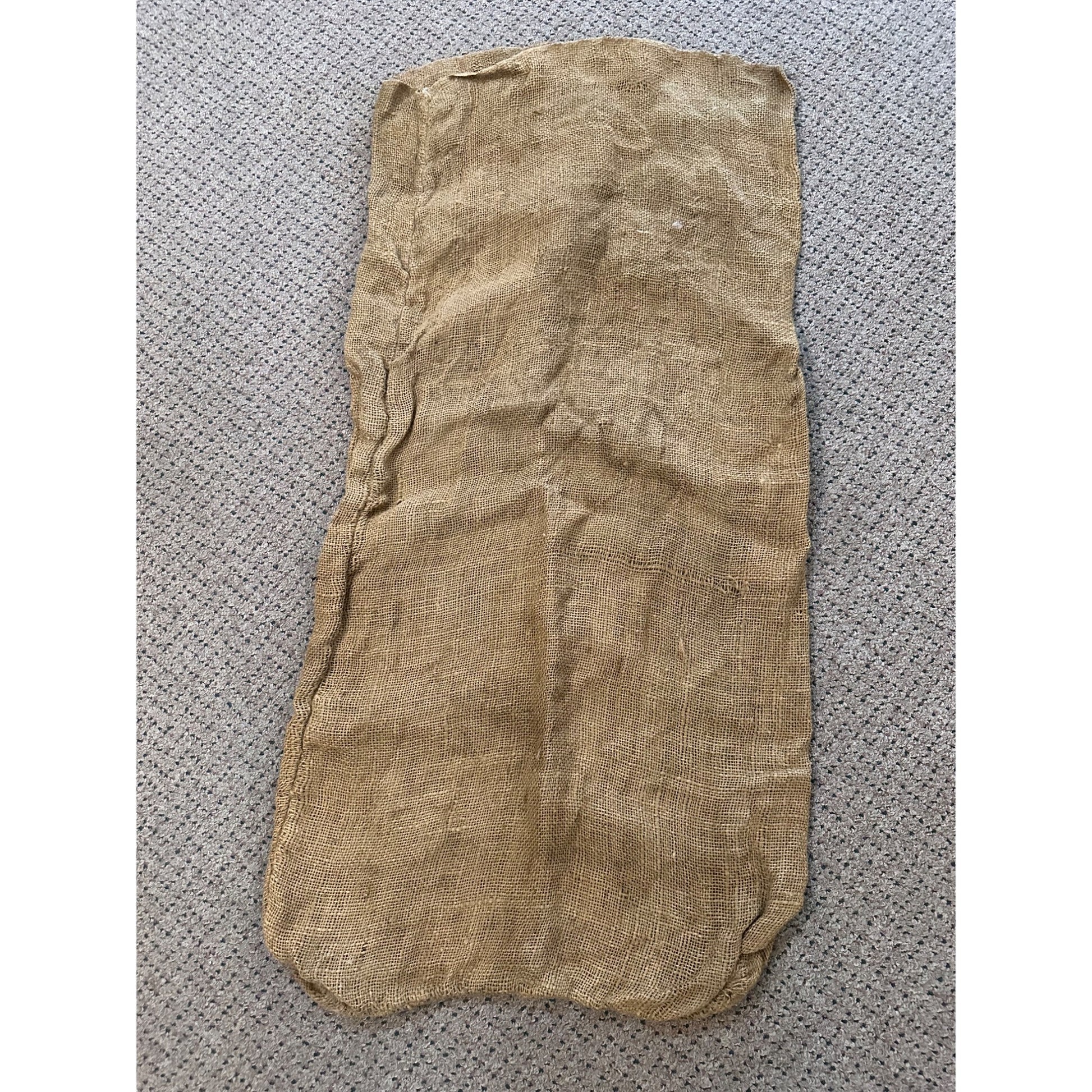 Vintage Archer Linseed Oil Meal Seeds Burlap Sack Bag Farm Advertising