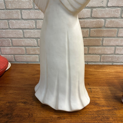 Vintage 1988 Union Products Angel Blow Mold 30'' Tall Christmas Angle Blue Wings