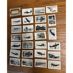 Original WWII US Army Airplanes 25 Souvenir Mini Photographs Photos Mailed
