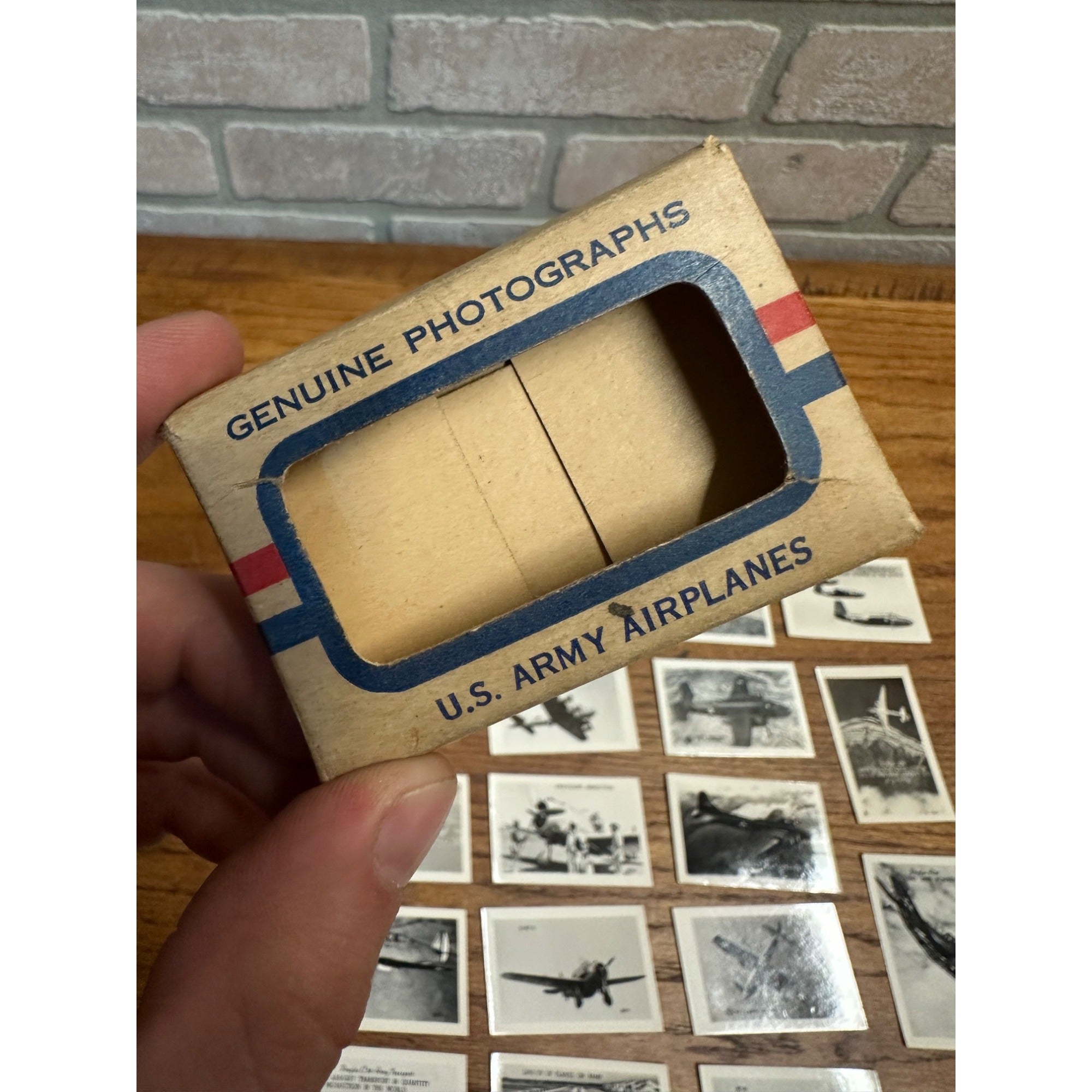 Original WWII US Army Airplanes 25 Souvenir Mini Photographs Photos Mailed