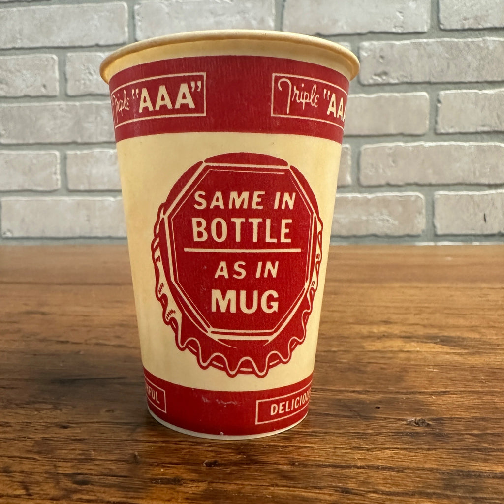 SCARCE PAPER CUP DRIVE-IN DINER SOLO CUP TRIPLE AAA ROOT BEER A
