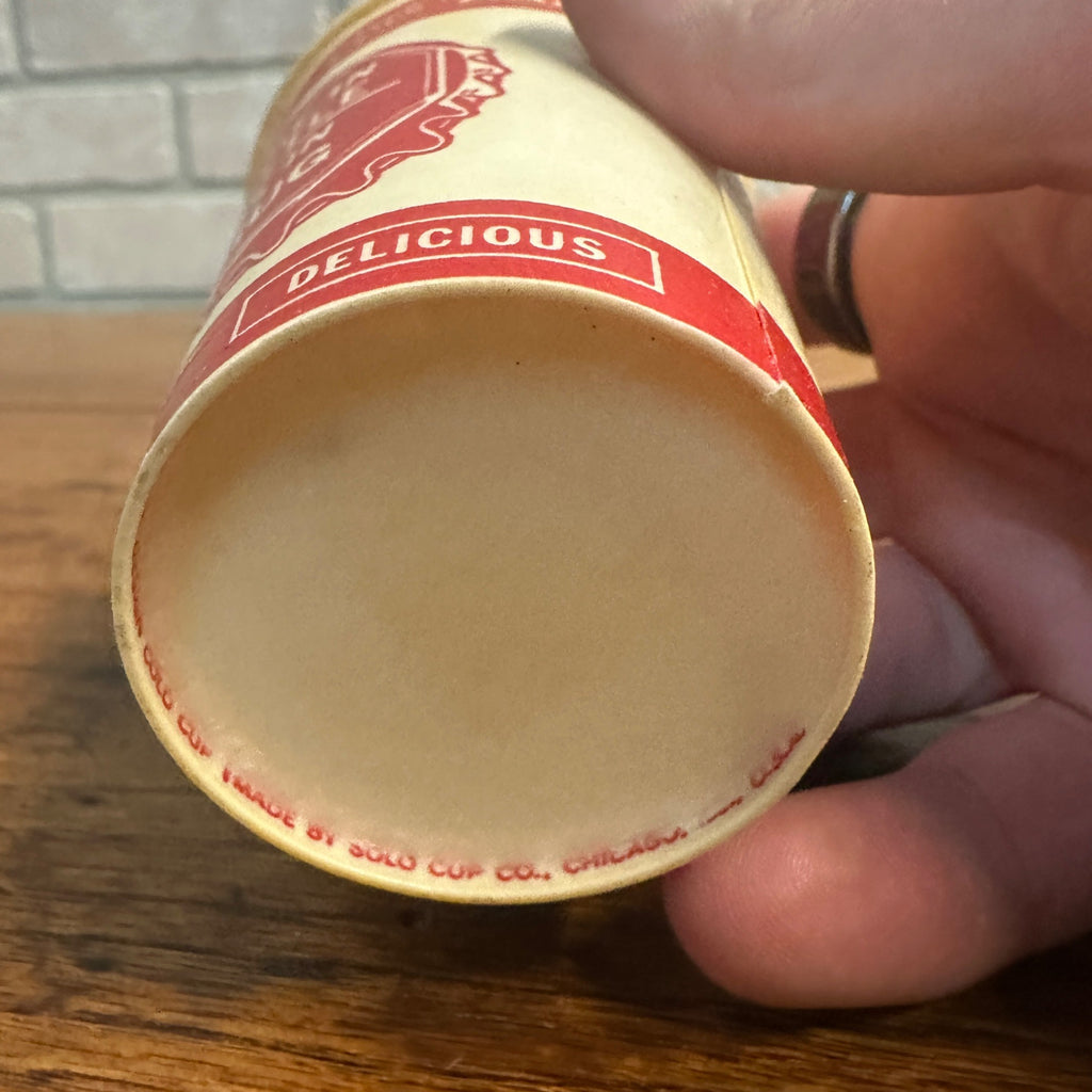 SCARCE PAPER CUP DRIVE-IN DINER SOLO CUP TRIPLE AAA ROOT BEER A