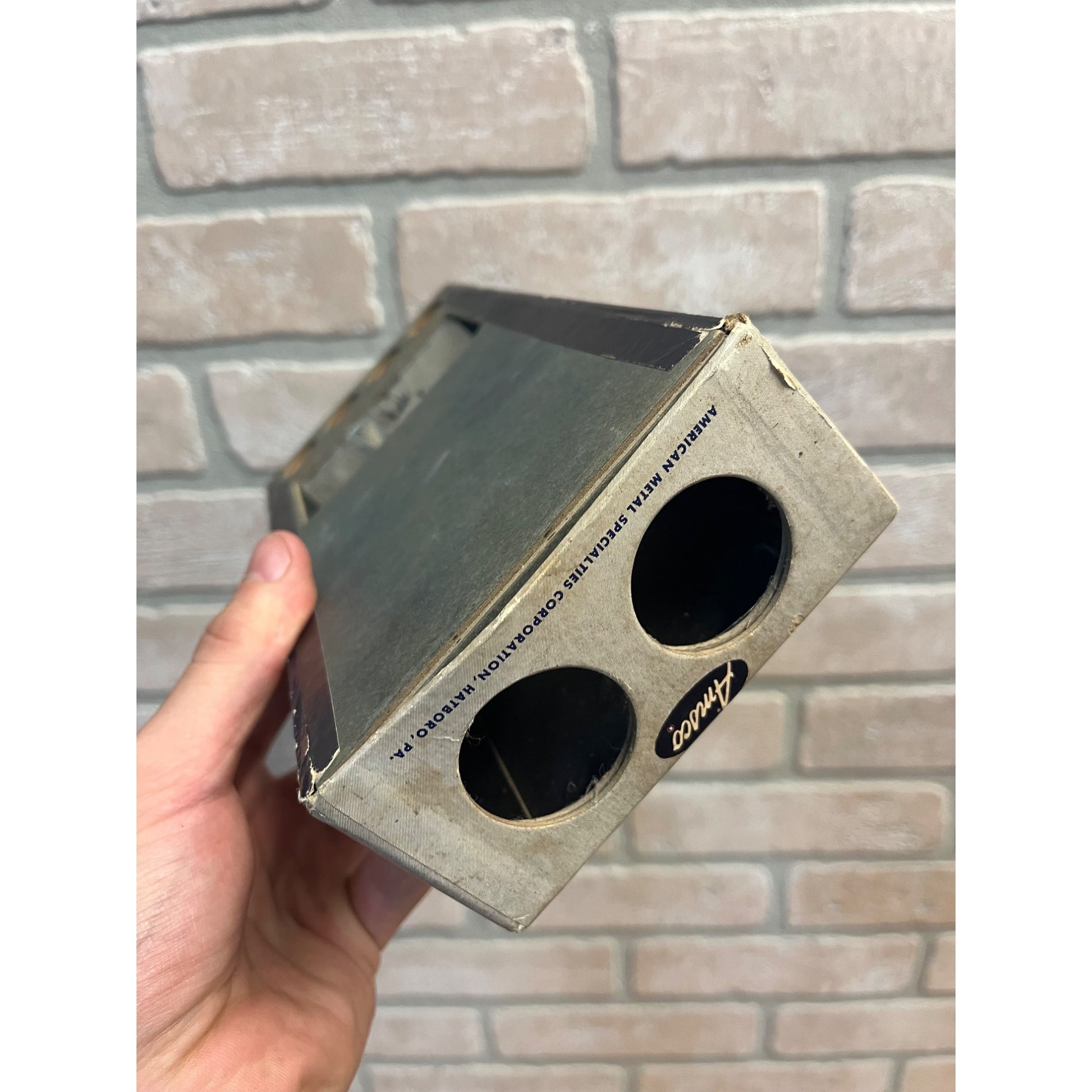 Vintage AMSCO Space Station Rocket Launcher SPACE SHIP TOY 1950's American Metal