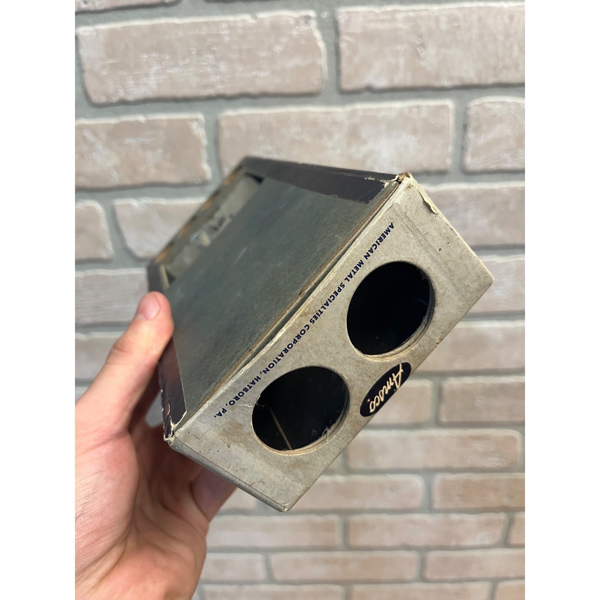 Vintage AMSCO Space Station Rocket Launcher SPACE SHIP TOY 1950's American Metal