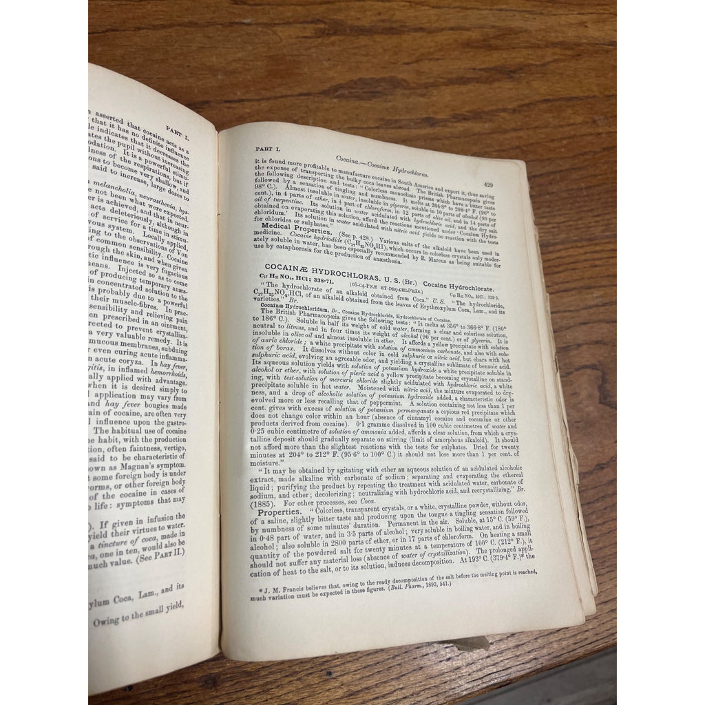 The Dispensatory Of The United States 1899 Pharmaceutical Pharmacy Drugs Book