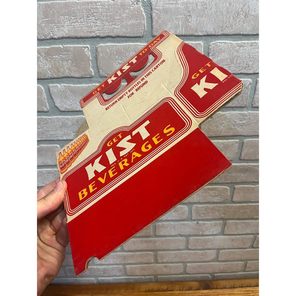 Vintage Drink Kist Early 1950s Soda Carrier Totes Advertising Bottle Carrier