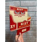 Vintage Drink Kist Early 1950s Soda Carrier Totes Advertising Bottle Carrier