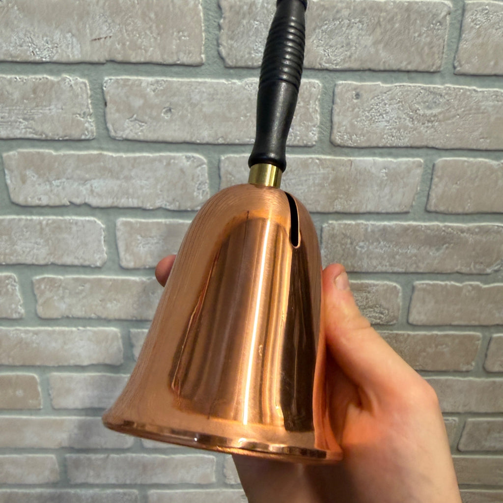 Vintage Coppercraft Guild Copper Bell Savings Bank With Wooden Handle Circa 1965 Taunton, Massachusetts