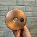Vintage Coppercraft Guild Copper Bell Savings Bank With Wooden Handle Circa 1965 Taunton, Massachusetts