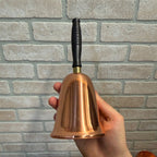 Vintage Coppercraft Guild Copper Bell Savings Bank With Wooden Handle Circa 1965 Taunton, Massachusetts