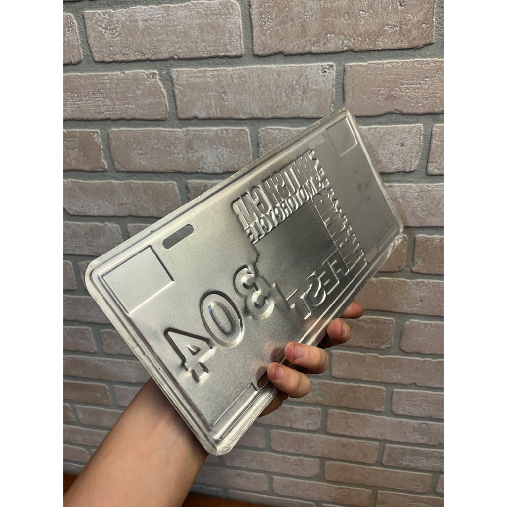 Vintage Metal License Plate British Car & Motorcycle Memphis Fest 1992 Tennessee 304