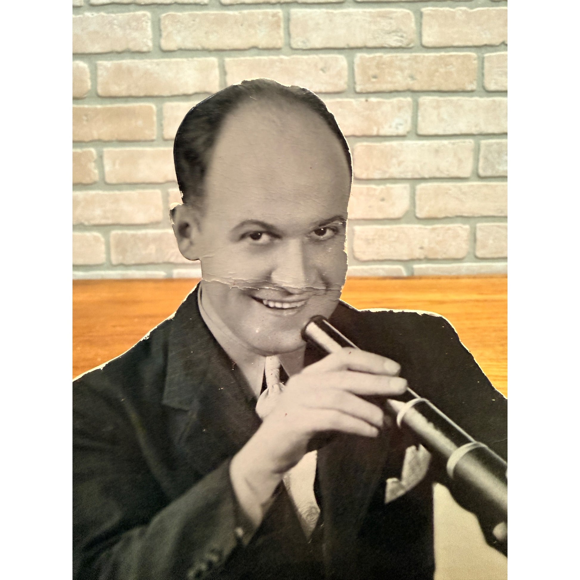 Vintage 1930s WLS Chicago Radio Jolly Joe Kelly Cardboard Standee Advertising