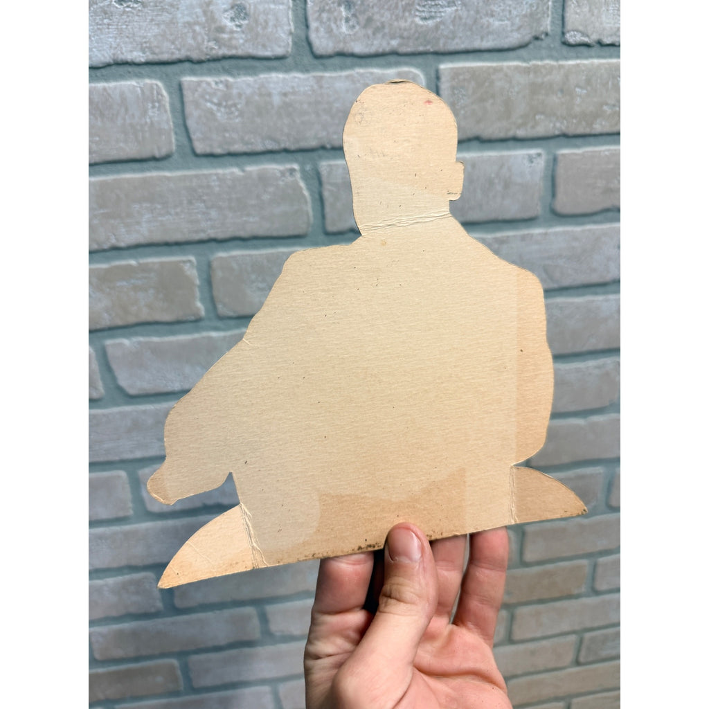 Vintage 1930s WLS Chicago Radio Jolly Joe Kelly Cardboard Standee Advertising