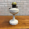 Vintage Aladdin Oil Lamp White Lincoln Drape As-Is Parlor Lamp