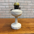 Vintage Aladdin Oil Lamp White Lincoln Drape As-Is Parlor Lamp