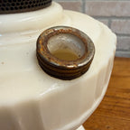Vintage Aladdin Oil Lamp White Lincoln Drape As-Is Parlor Lamp