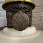 Vintage Aladdin Oil Lamp White Lincoln Drape As-Is Parlor Lamp