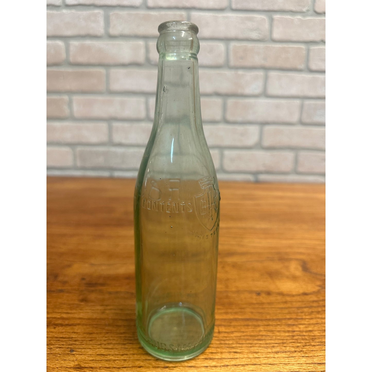 Vintage Rubsam & Horrmann R&H Brewing Co Beer Bottle Aqua Embossed NY