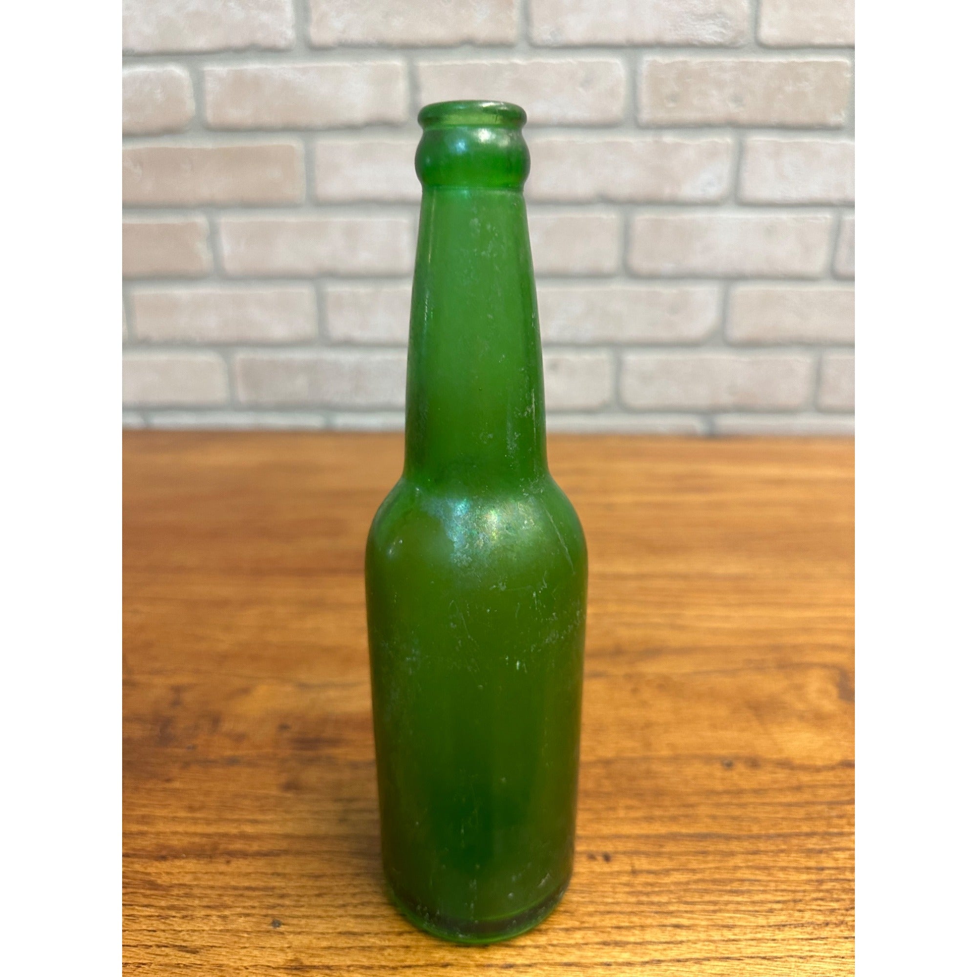 Vintage King's Brewery Inc Brooklyn NY Emerald Green Beer Bottle Embossed