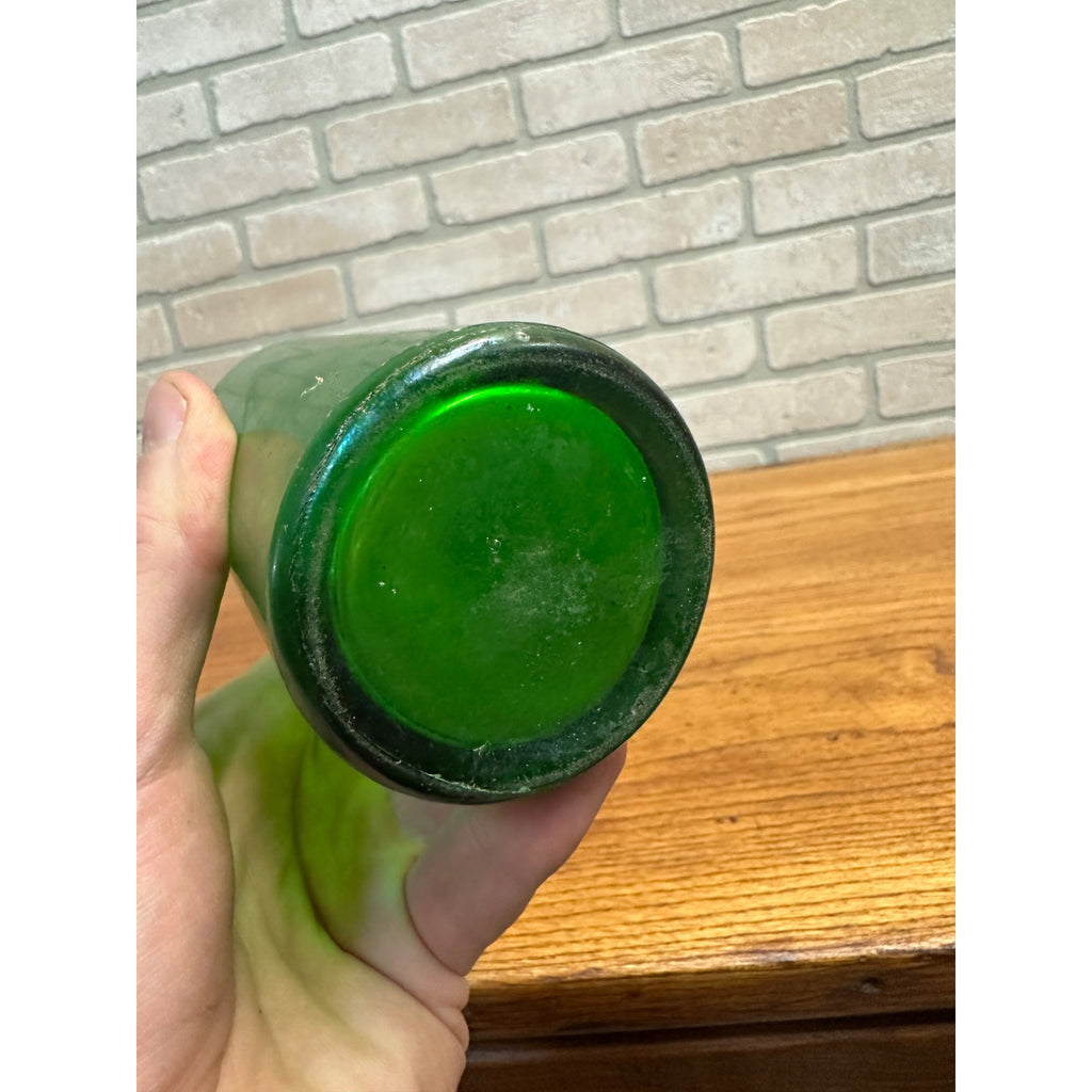 Vintage King's Brewery Inc Brooklyn NY Emerald Green Beer Bottle Embossed